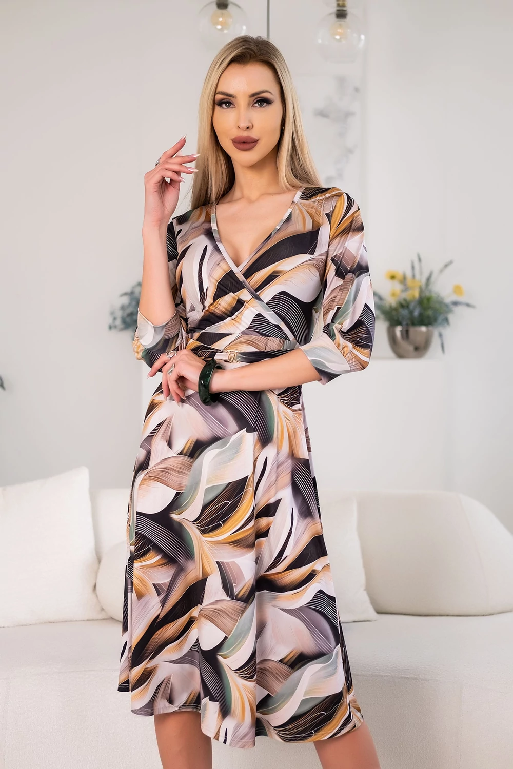 Krisztina ruha - virágszirmok