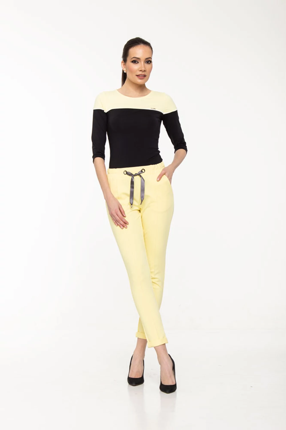 Linda nadrág - pasztell sárga