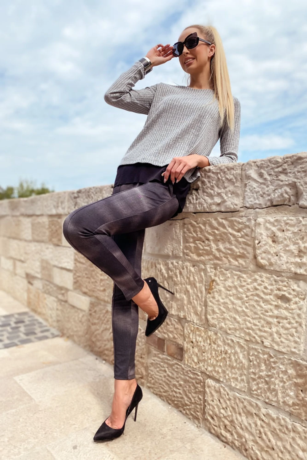 Letti masnis pulóver - szürke Letti masnis pulóver - szürke