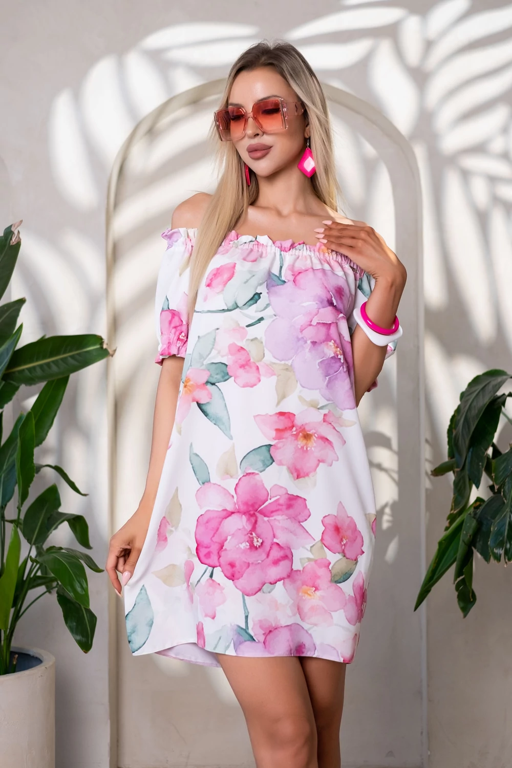 Kalliopé ruha - pasztell virág Kalliopé ruha - pasztell virág