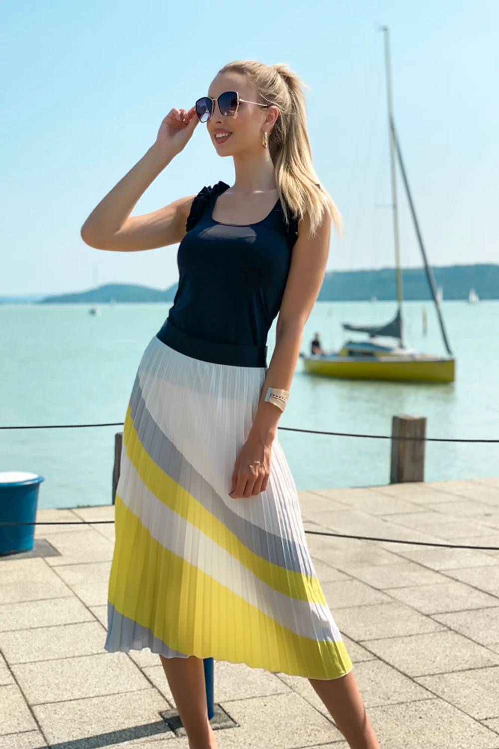 Plisszé szoknya - citrom Plisszé szoknya - citrom