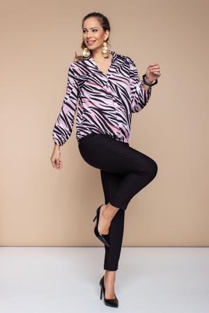 Angéla blúz- rózsaszín zebra