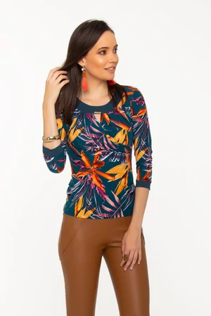 Zsófi póló - zöld alapon mintás Zsófi póló - zöld alapon mintás