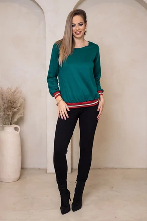 Sally felső - türkizzöld és piros Sally felső - türkizzöld és piros