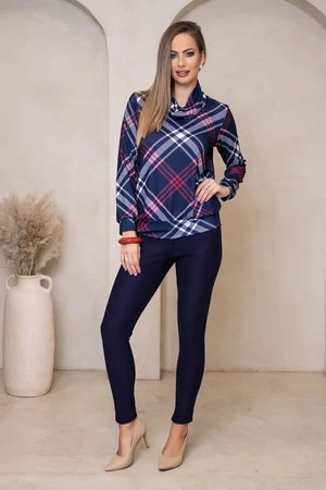 Solange felső - tartán
