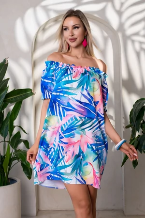 Kalliopé ruha - Kék trópus Kalliopé ruha - Kék trópus
