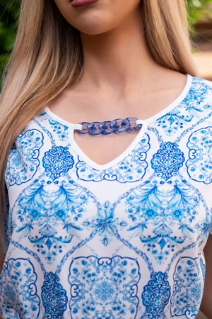 Carol ruha - kék mintás Carol ruha - kék mintás