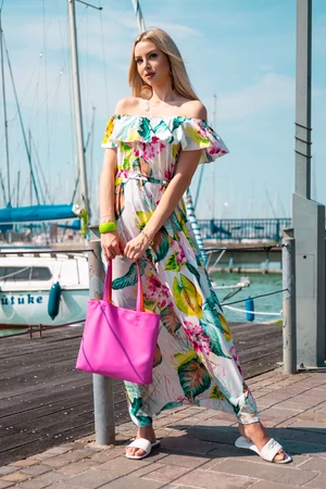 Mimi maxi ruha - nyári virágok Mimi maxi ruha - nyári virágok