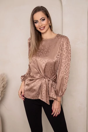 Irina blúz - fényes ocelot