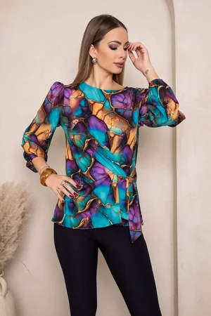 Irina blúz - élénk mintás Irina blúz - élénk mintás
