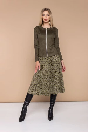 Babett szoknya - olíva ocelot Babett szoknya - olíva ocelot