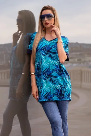 Monaco tunika - kék pálma Monaco tunika - kék pálma