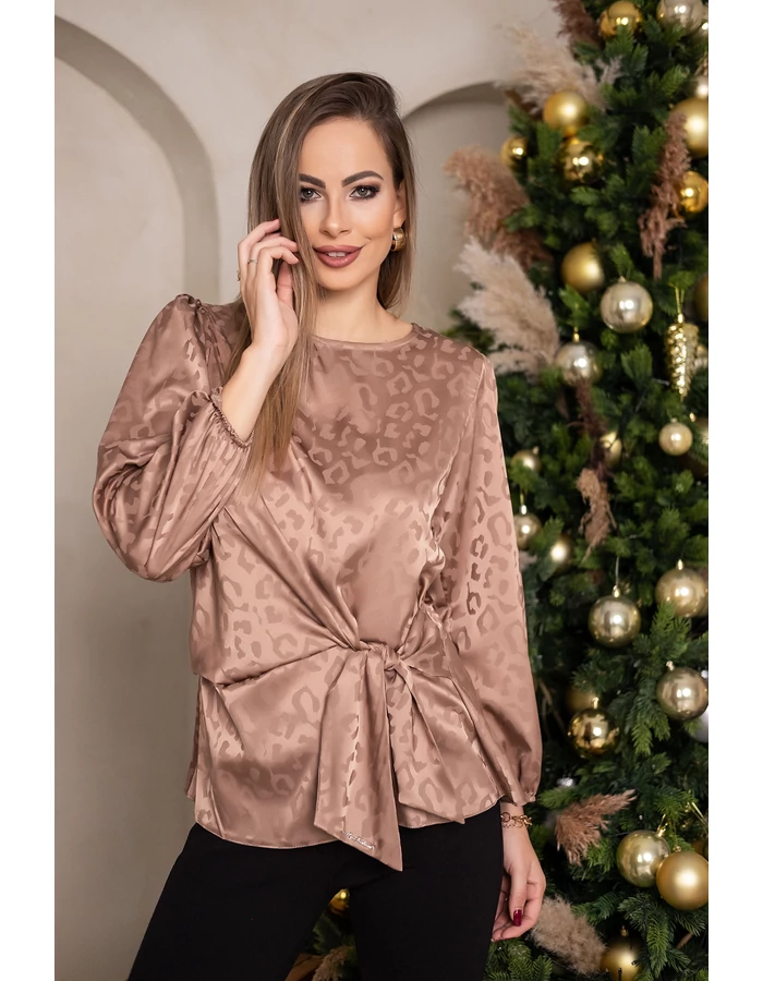 Irina blúz - fényes ocelot