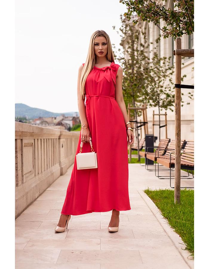 Grácia maxi ruha - málna